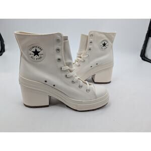 NIB Converse Chuck 70 De Luxe Heel Platform Egret White Sneaker Boot Womens 12.5